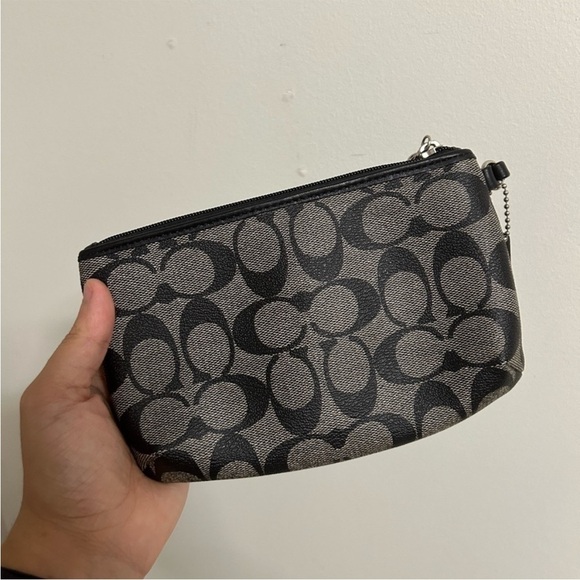 COACH Black and Gray Wristlet - Picture 2 of 4